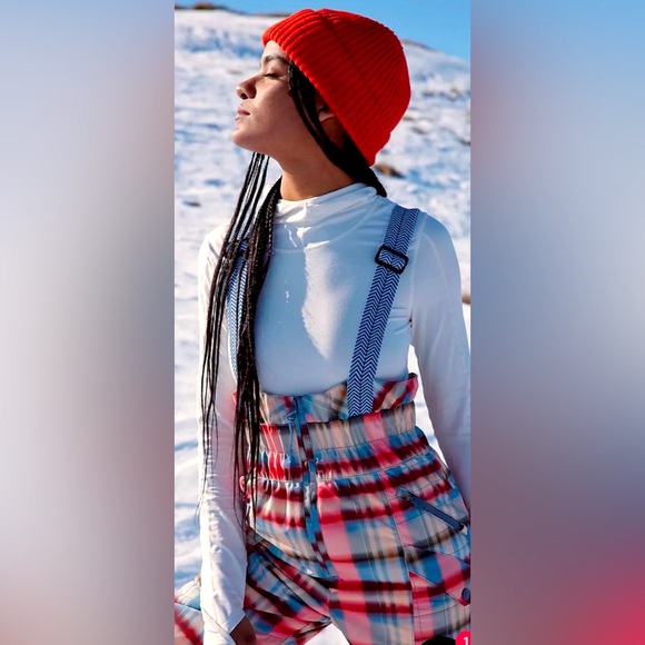 ALL PREPPED SKI BIB BY FREE PEOPLE - Picture 4 of 12